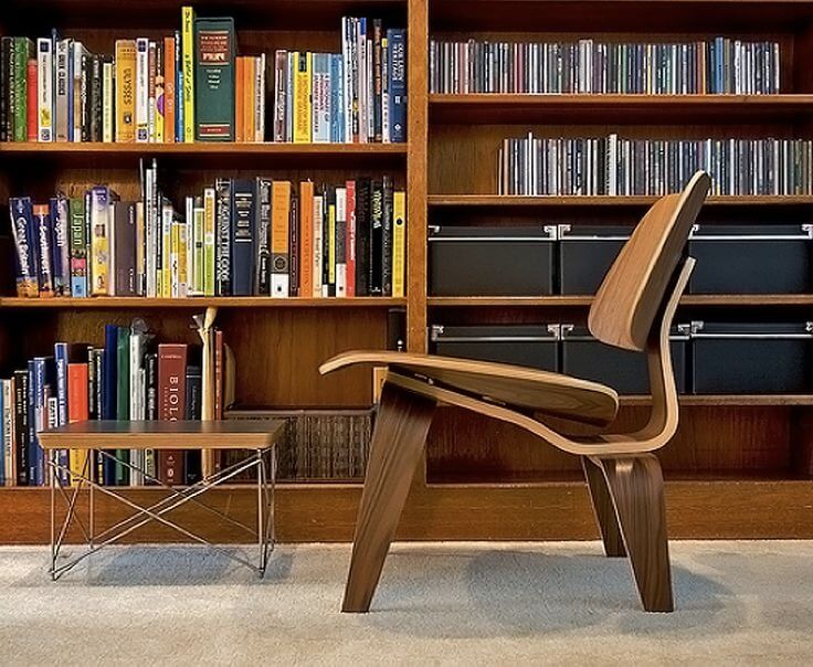 Silla LCW Eames en madera contrachapada