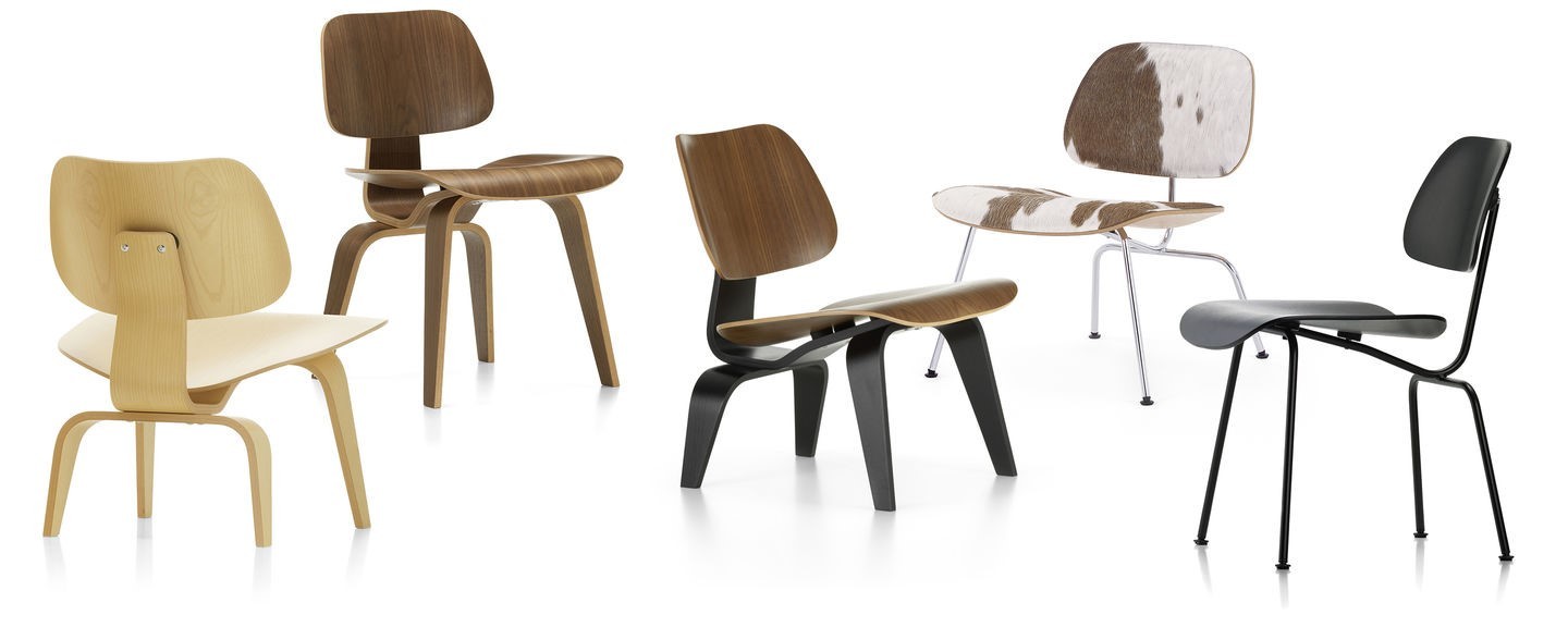 Sillas Eames de madera contrachapada