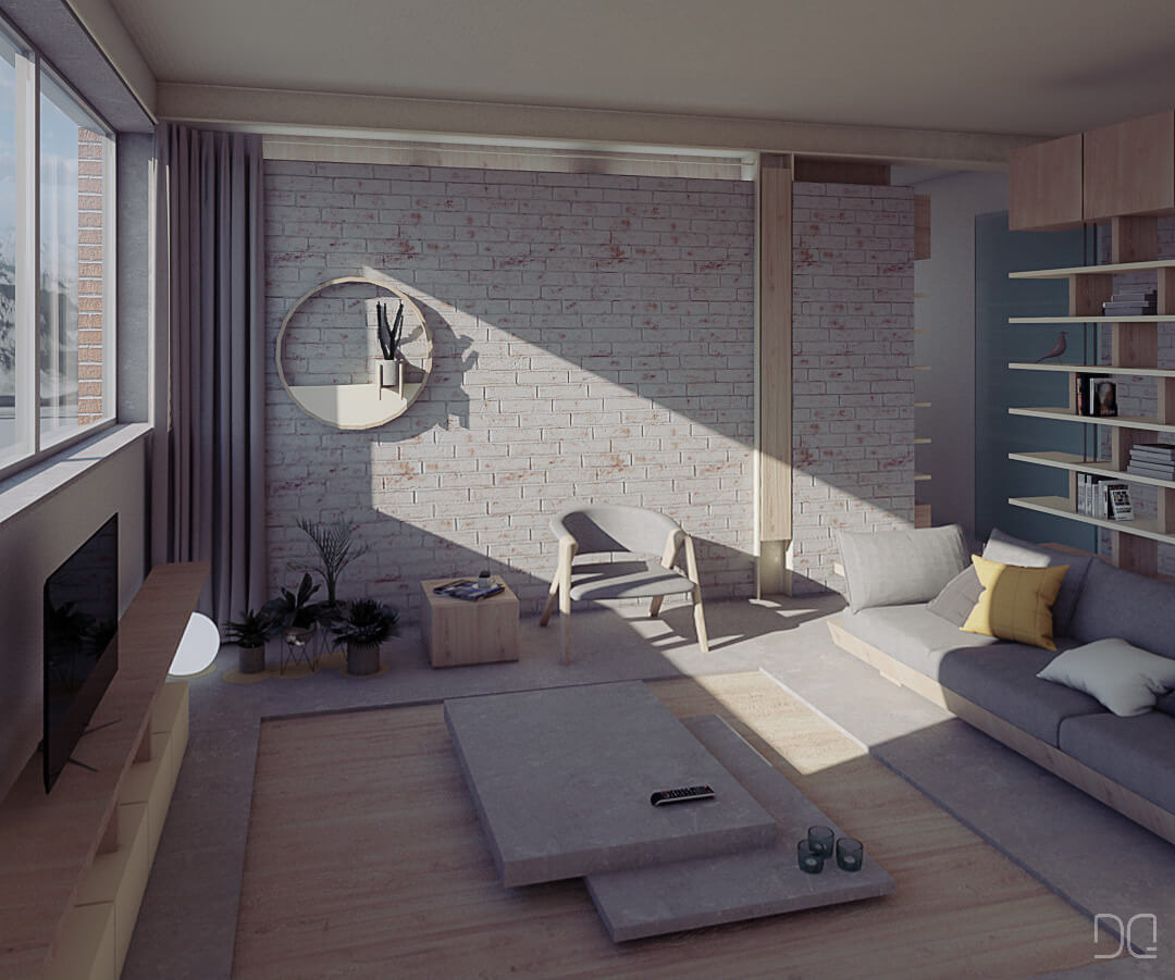 Proyecto de interiorismo piso 75 m2