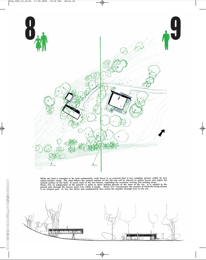 Casa Eames, planos originales del proyecto inicial