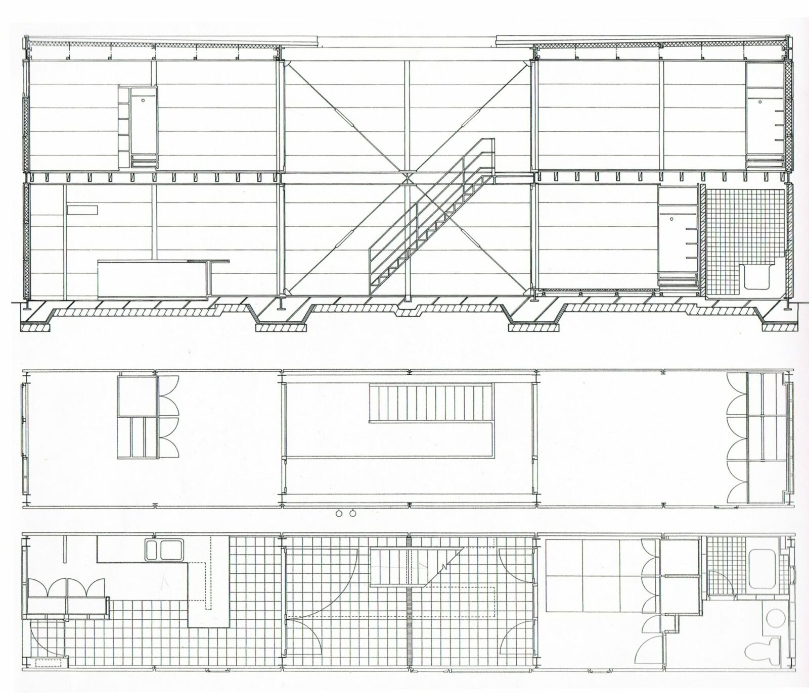 Detalle constructivo casa Eames