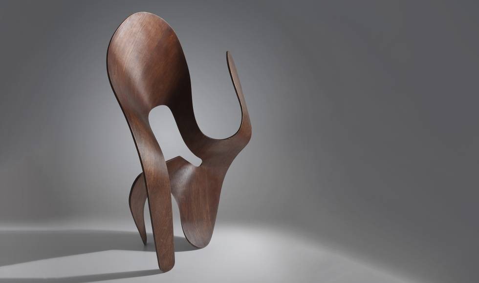 Escultura Eames madera contrachapada