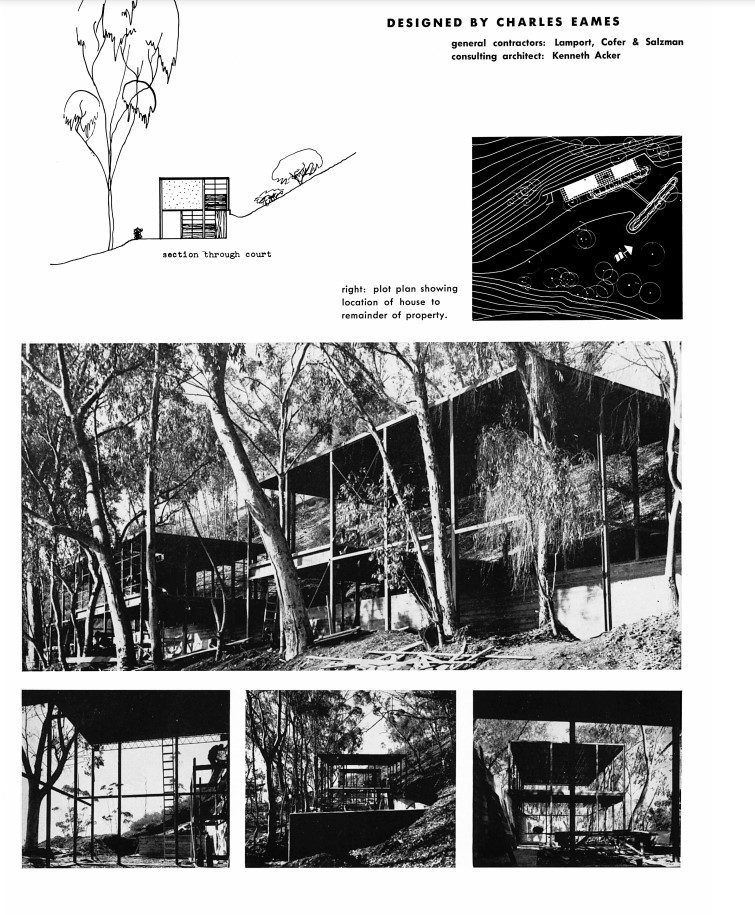 Planos originales Casa Eames 1949
