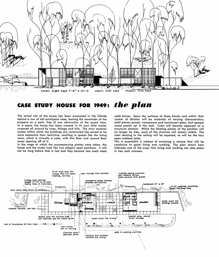 Planos originales Casa Eames 1949