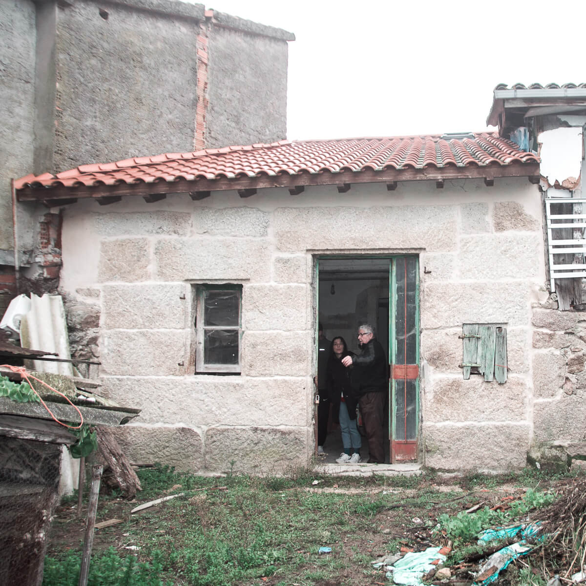 Rehabilitacion de casa de piedra Seixalbo, fachada sur