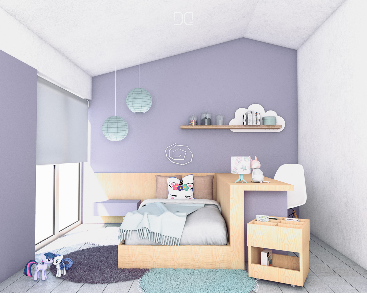 Dormitorio niña interiorismo